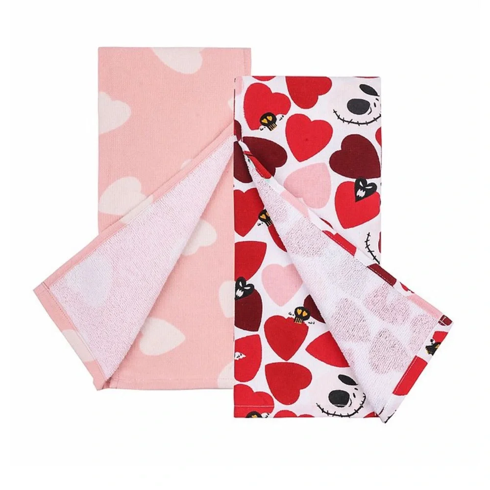 Disney The Nightmare Before Christmas Jack & Sally Kitchen Hand Towels 2pc Set - Picture 3 of 4